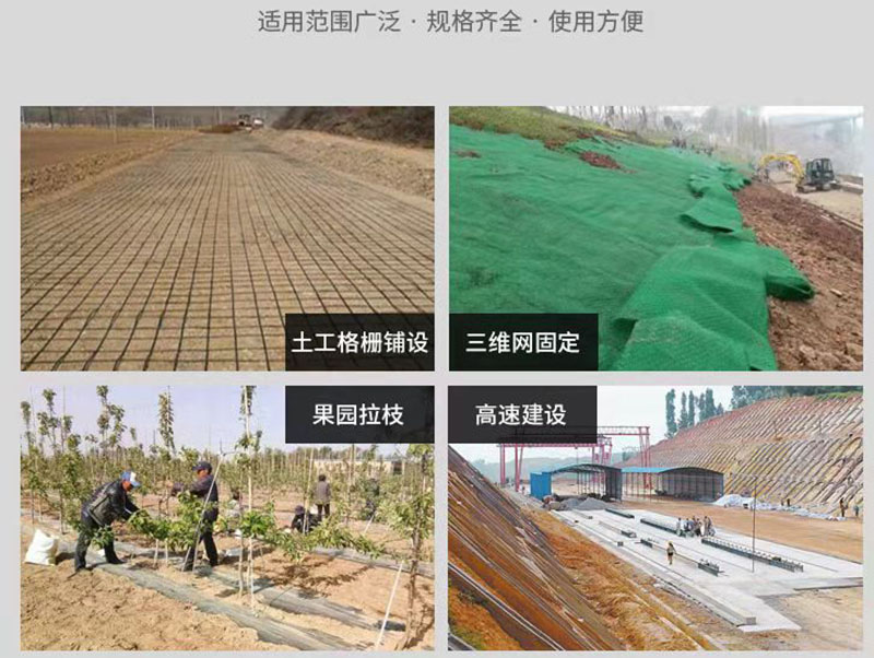 草皮釘-表面帶紋